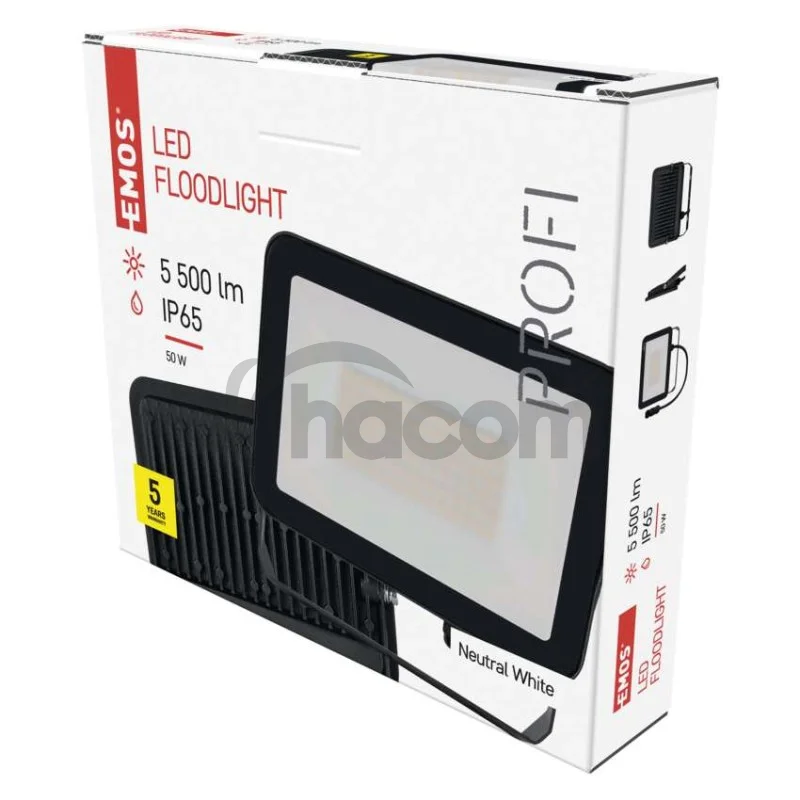 LED reflektor INOVO, 50W neutrálna biela
