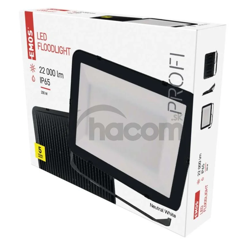 LED reflektor INOVO, 200W neutrálna biela