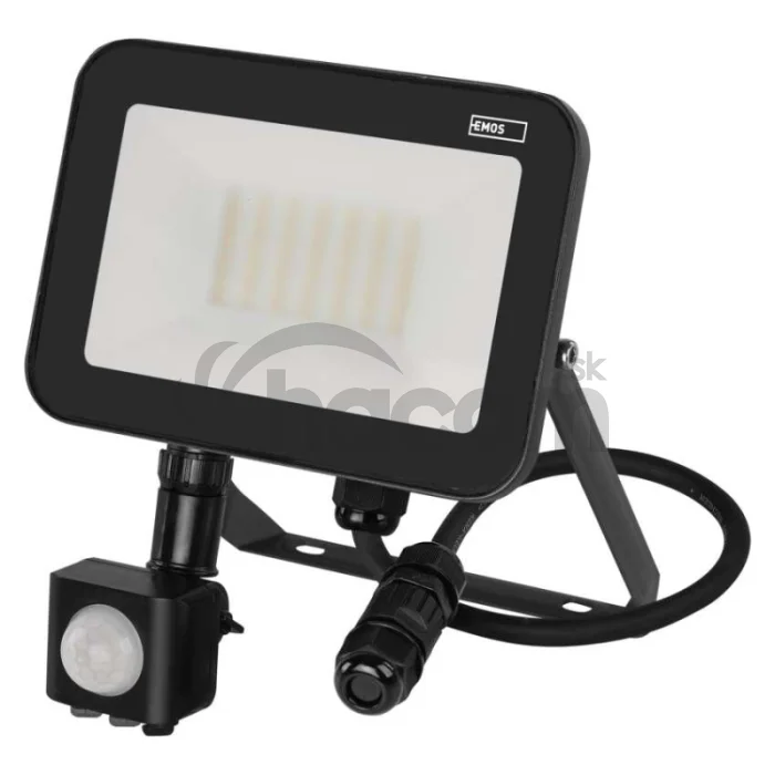 LED reflektor INOVO s pohybovým čidlom, 30W neutrálna biela