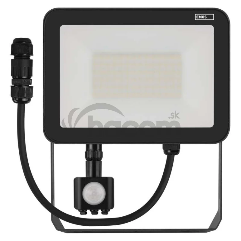 LED reflektor INOVO s pohybovým čidlom, 50W neutrálna biela