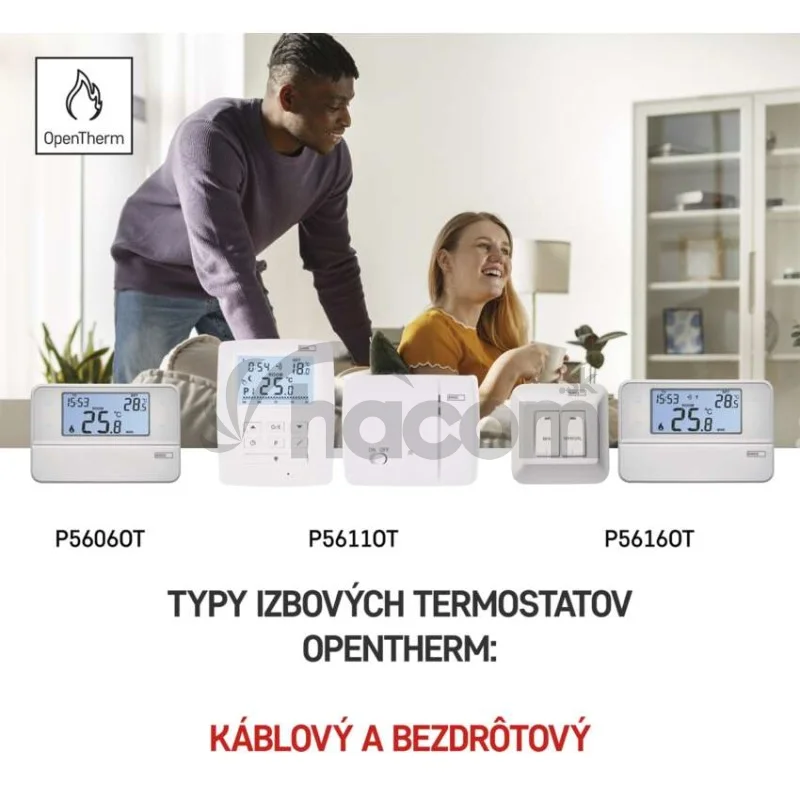 Izbový programovateľný bezdrôtový OpenTherm termostat P5611OT