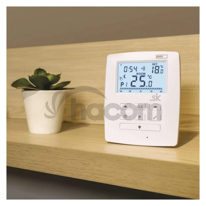 Pokojový programovatelný bezdrátový OpenTherm termostat P5611OT.2R se 2 přijímači