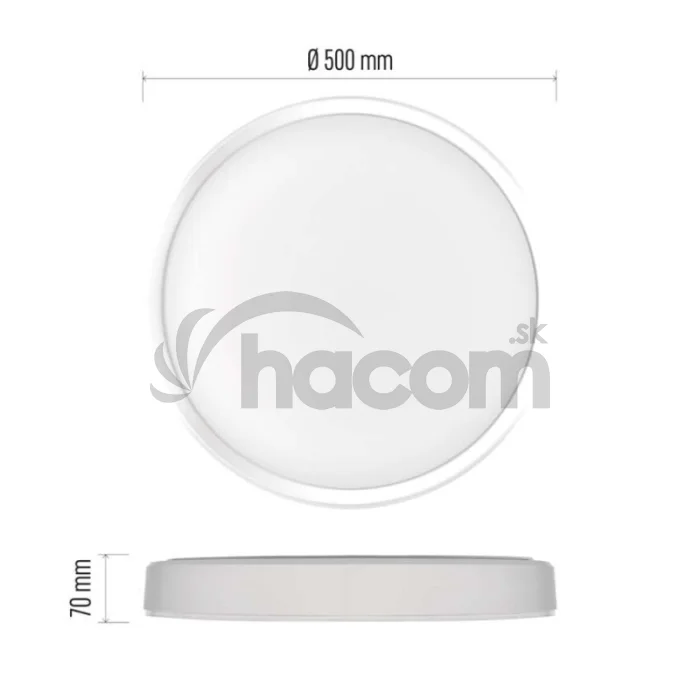 LED prisadené svietidlo ILVI, kruhové 45W, stmiev.so zmenou CCT