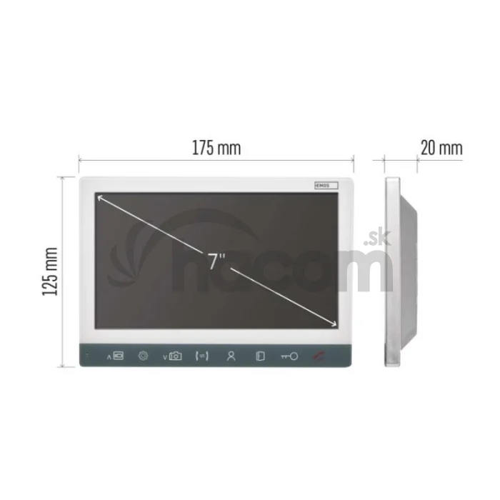 Monitor pre videovrátnik EM-10AHD