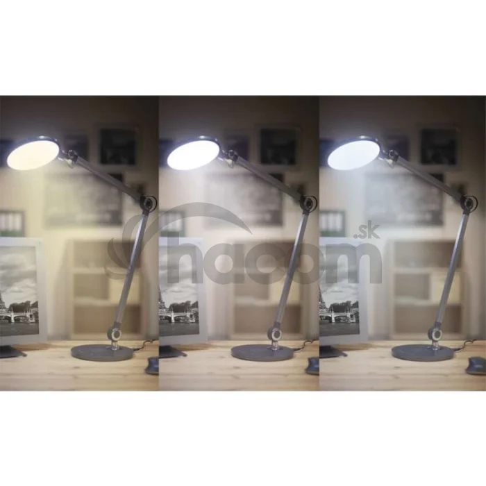 LED stolná lampa KAREN, sivá