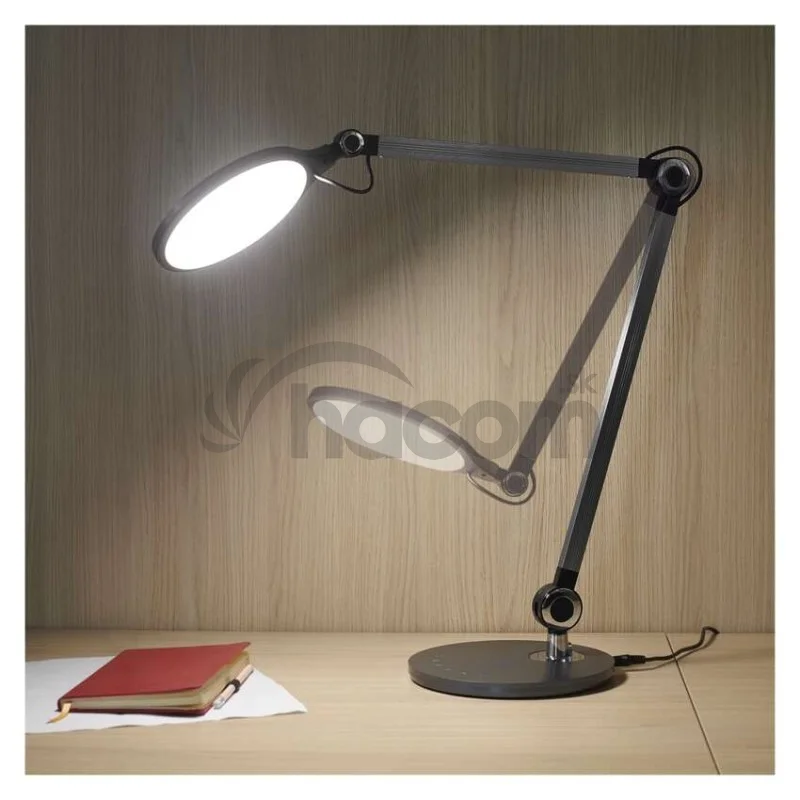 LED stolná lampa KAREN, sivá
