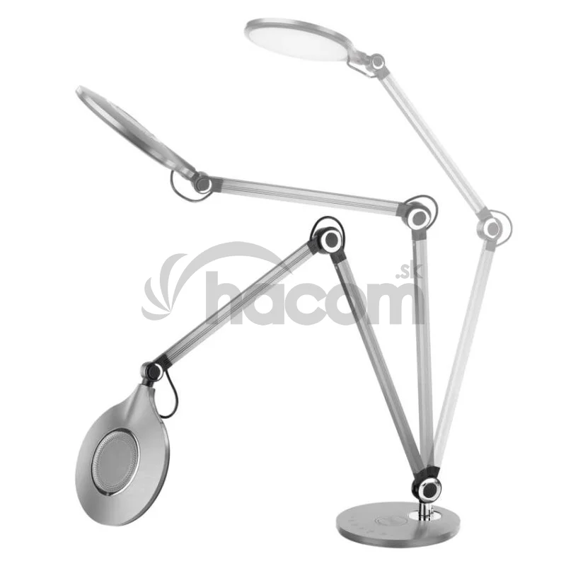 LED stolná lampa KAREN, sivá