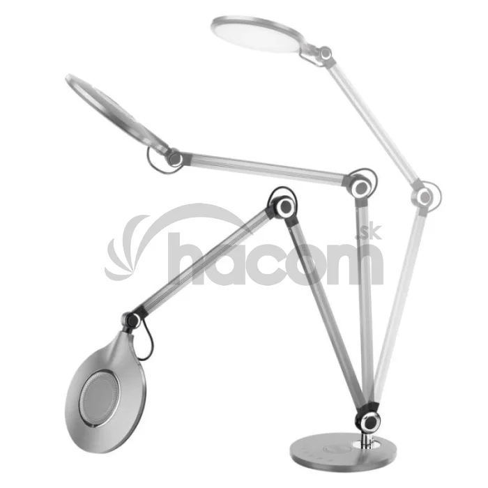 LED stolná lampa KAREN, sivá