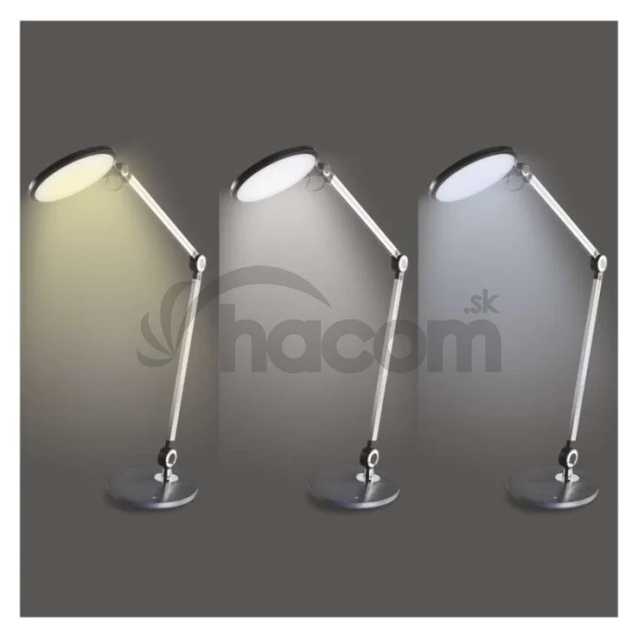 LED stolná lampa KAREN, sivá