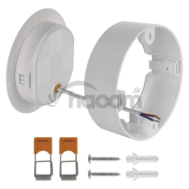 LED svietidlo 2v1 RUBIC okrúhle, biele, 9W, neutrálna biela