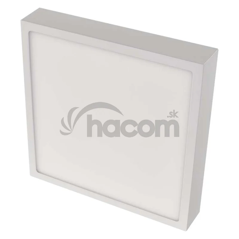 LED prisadené svietidlo, štvorec, biele, 12,5W, CCT