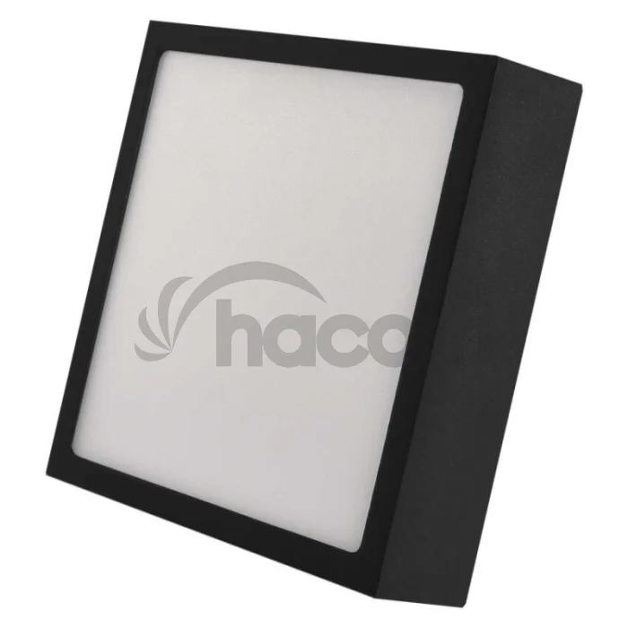 LED prisadené svietidlo NEXXO, štvorcové, čierne, 12,5W, CCT