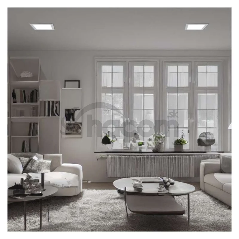 LED vstavané svietidlo NEXXO, štvorec, biely, 18W, neutrálna biela