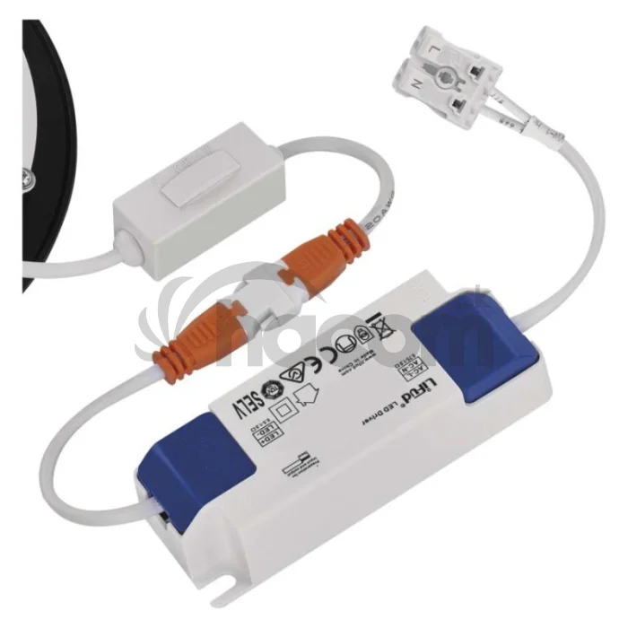 LED vstavané svietidlo NEXXO, kruhové, čierne, 7W, CCT