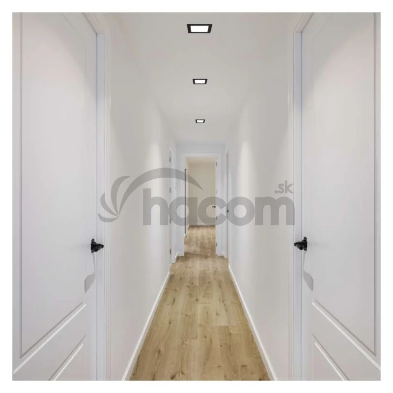 LED vstavané svietidlo NEXXO, štvorec, čierne, 7W, CCT
