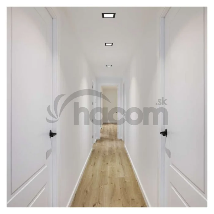 LED vstavané svietidlo NEXXO, štvorec, čierne, 7W, CCT