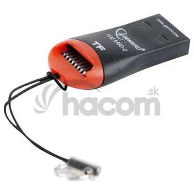 Čítačka kariet C-tech UCR-01, USB 2.0 TYPE A, micro SD