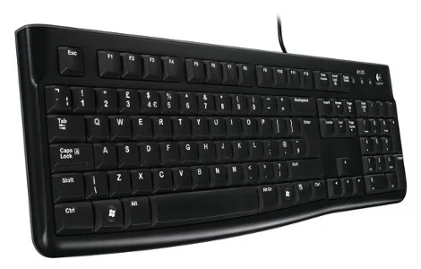 Logitech K120/Drôtová USB/ CZ- SK layout/Čierna