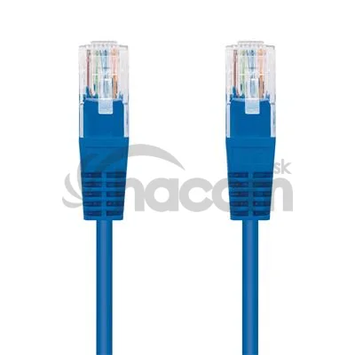 Kábel C-TECH patchcord Cat5e, UTP, modrý, 5m