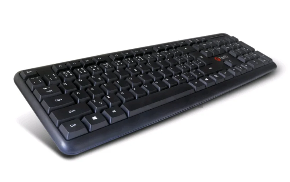 C-TECH KB-102/PS/2/ CZ- SK layout/Čierna