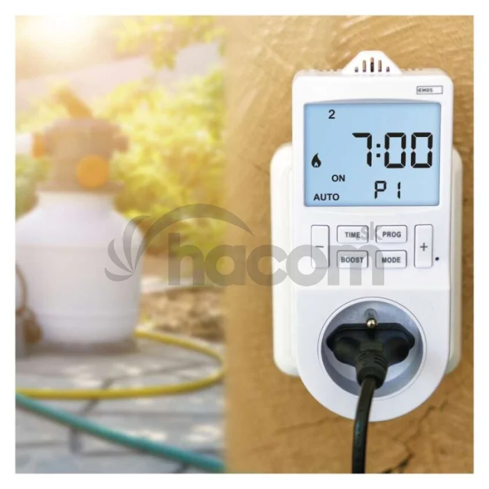 Termostat do zásuvky s funkciou digitálneho časovača 2v1