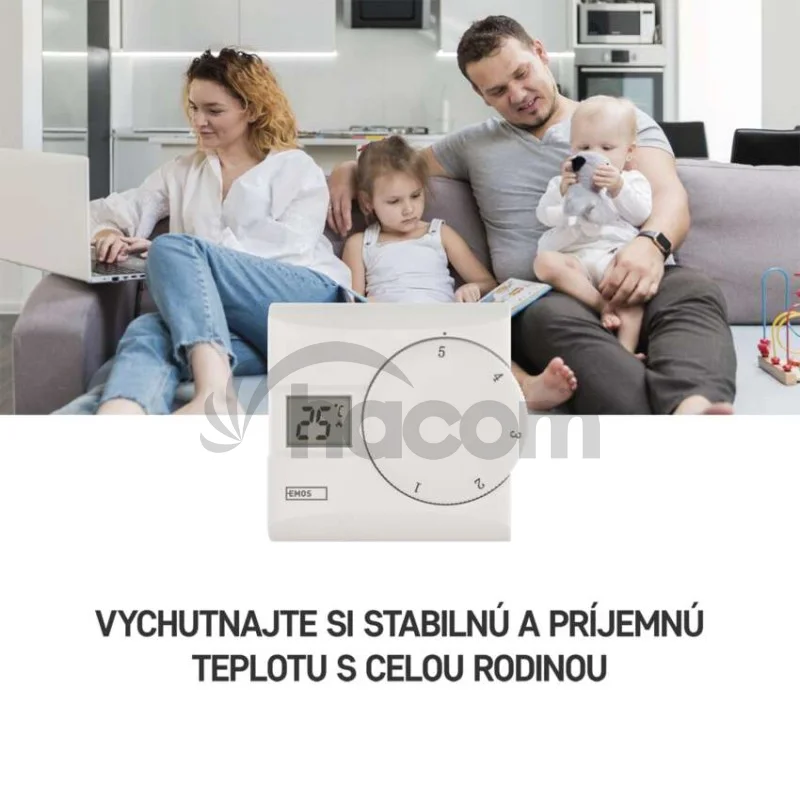 Izbový manuálny drôtový termostat P5603R