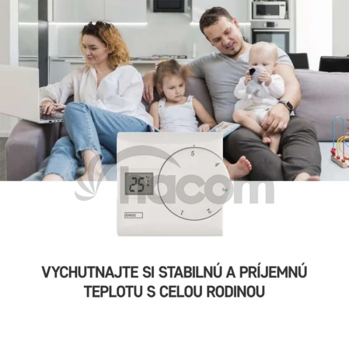 Izbový manuálny drôtový termostat P5603R