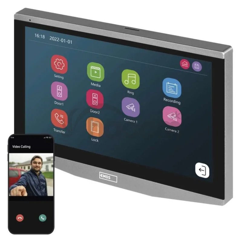 GoSmart Prídavný monitor IP-700B domáceho videovrátnika IP-700A