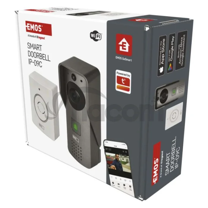 GoSmart Domový bezdrôtový videozvonček IP-09C s WiFi
