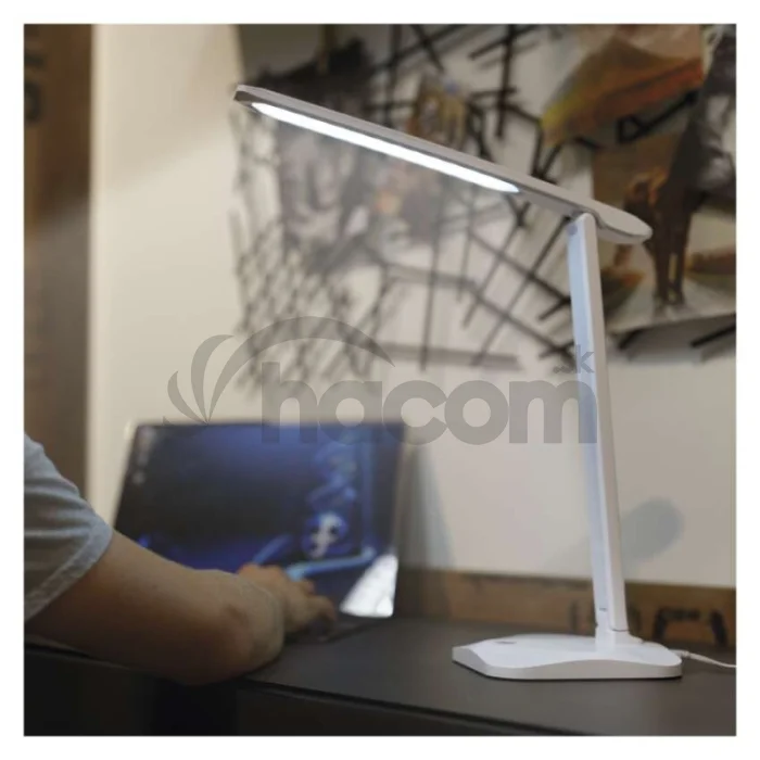 LED stolná lampa CHASE, biela