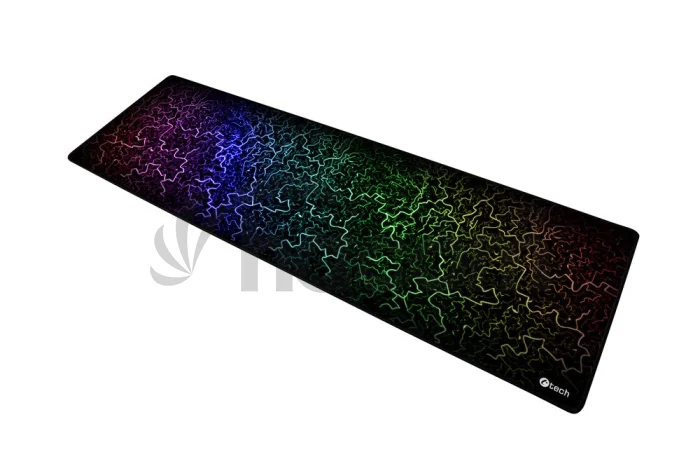 Herná podložka pod myš C-TECH ANTHEA ARC XL, farebná, pre gaming, 900x270x4mm, obšité okraje