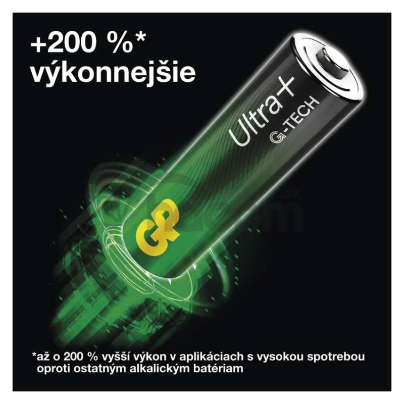 Alkalická batéria GP Ultra Plus LR03 (AAA) 4 ks