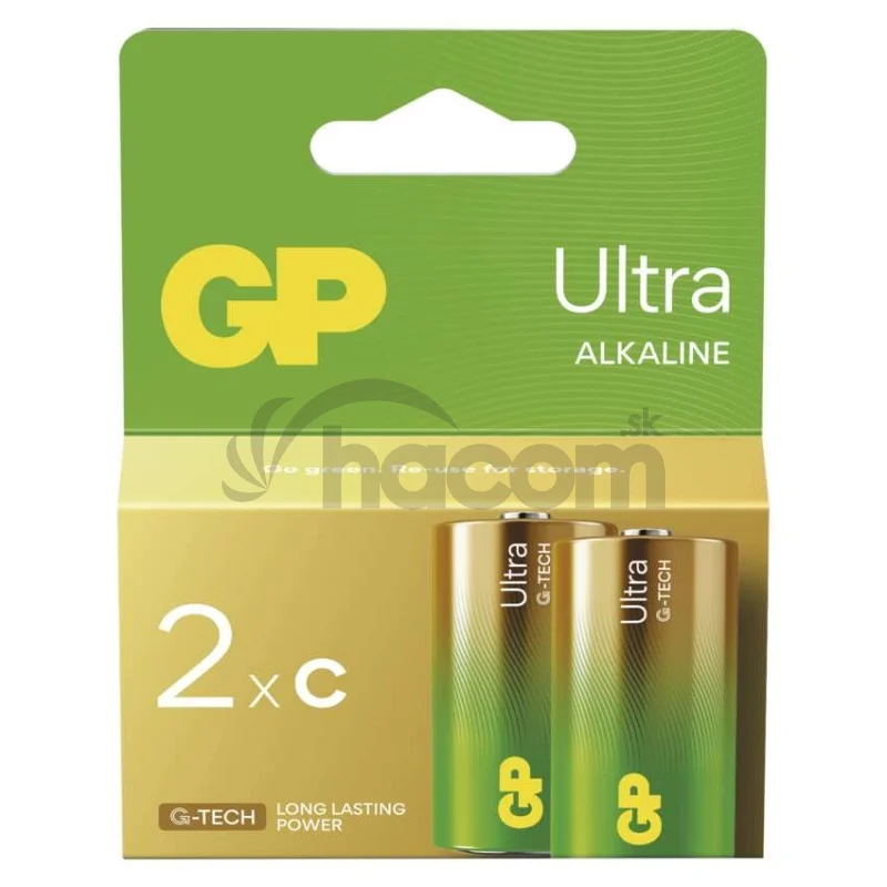 Alkalická batéria GP Ultra LR14 (C), 2 ks