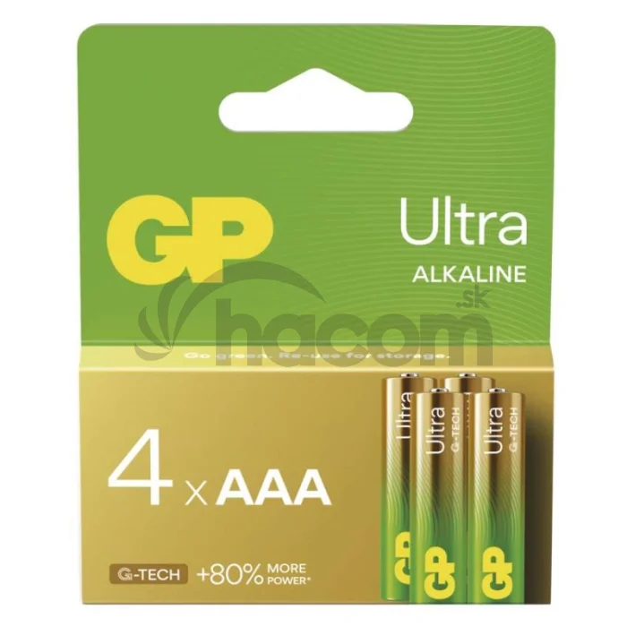 Alkalická batéria GP Ultra LR03 (AAA), 4 ks