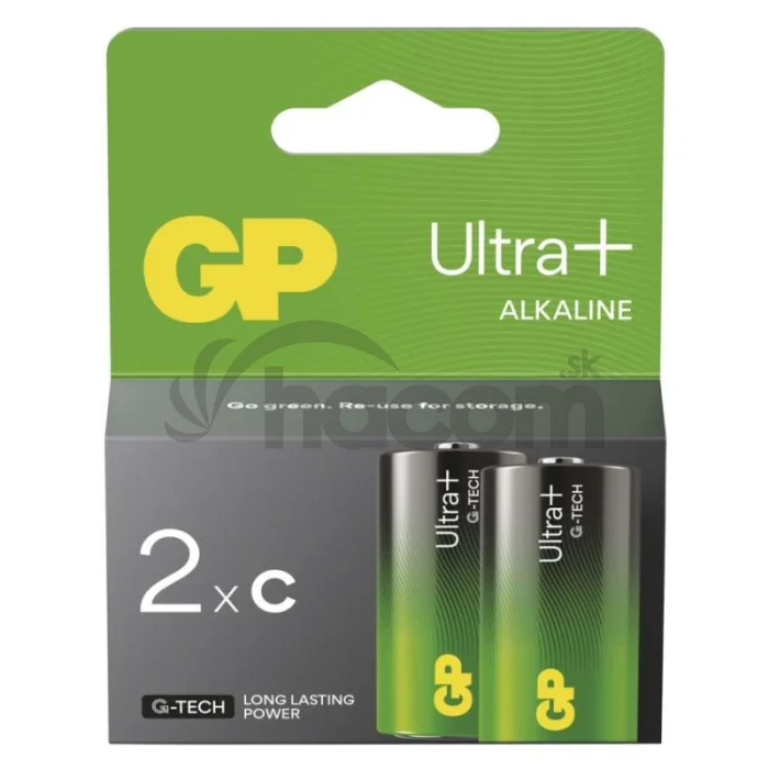 Alkalická batéria GP Ultra Plus LR14 (C), 2 ks