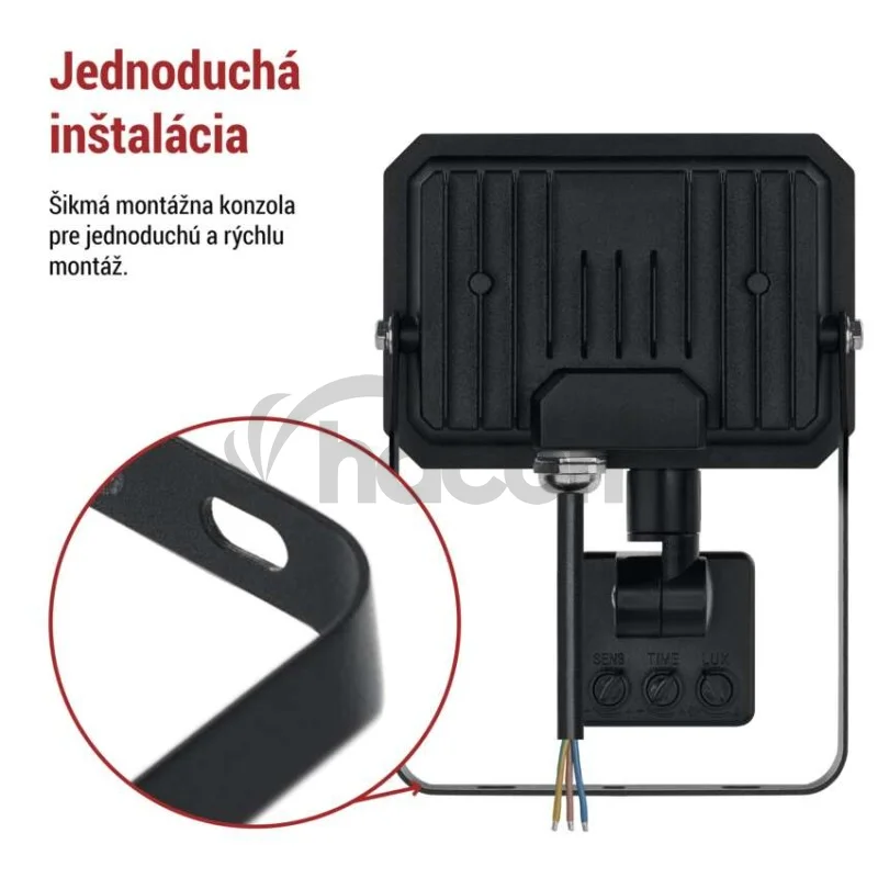 LED reflektor SIMPO s pohybovým čidlom 20 W neutrálna biela