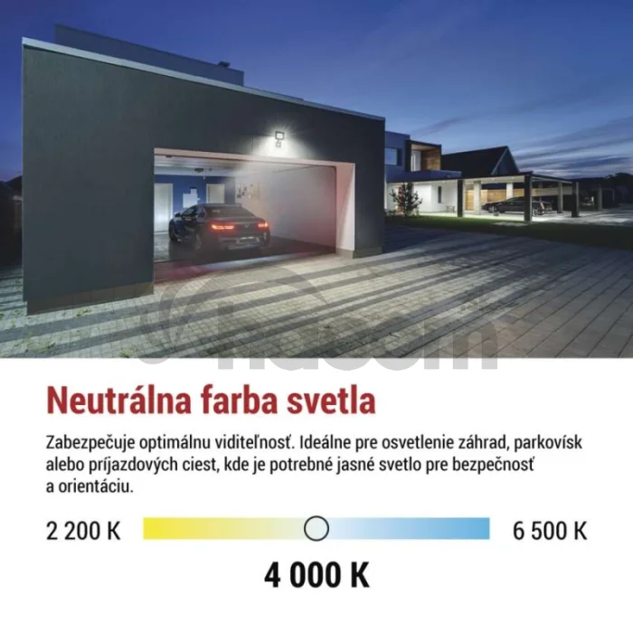 LED reflektor SIMPO s pohybovým čidlom 20 W neutrálna biela