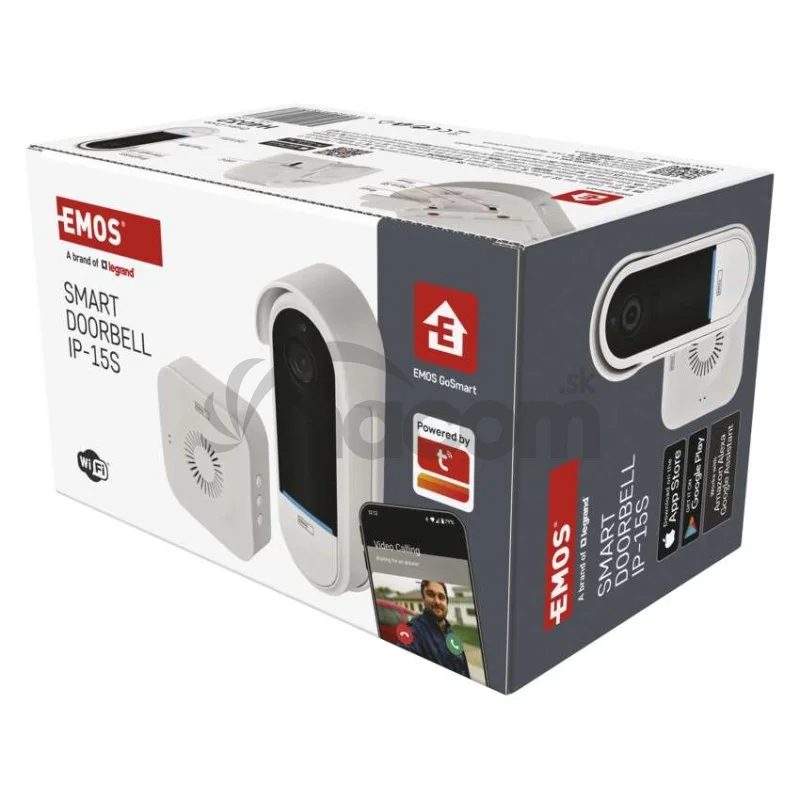 GoSmart Domový bezdrôtový batériový videozvonček IP-15S s WiFi