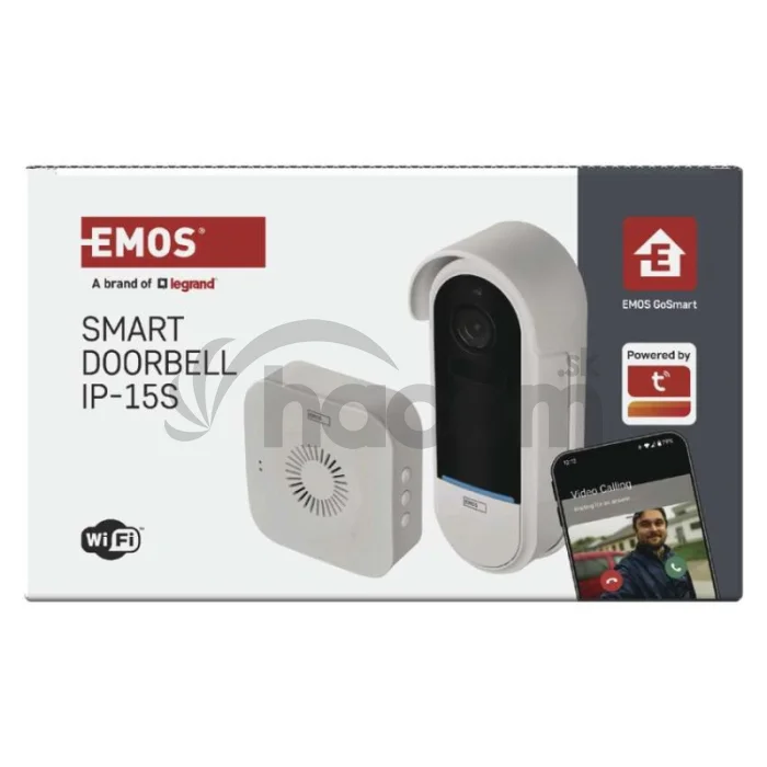GoSmart Domový bezdrôtový batériový videozvonček IP-15S s WiFi
