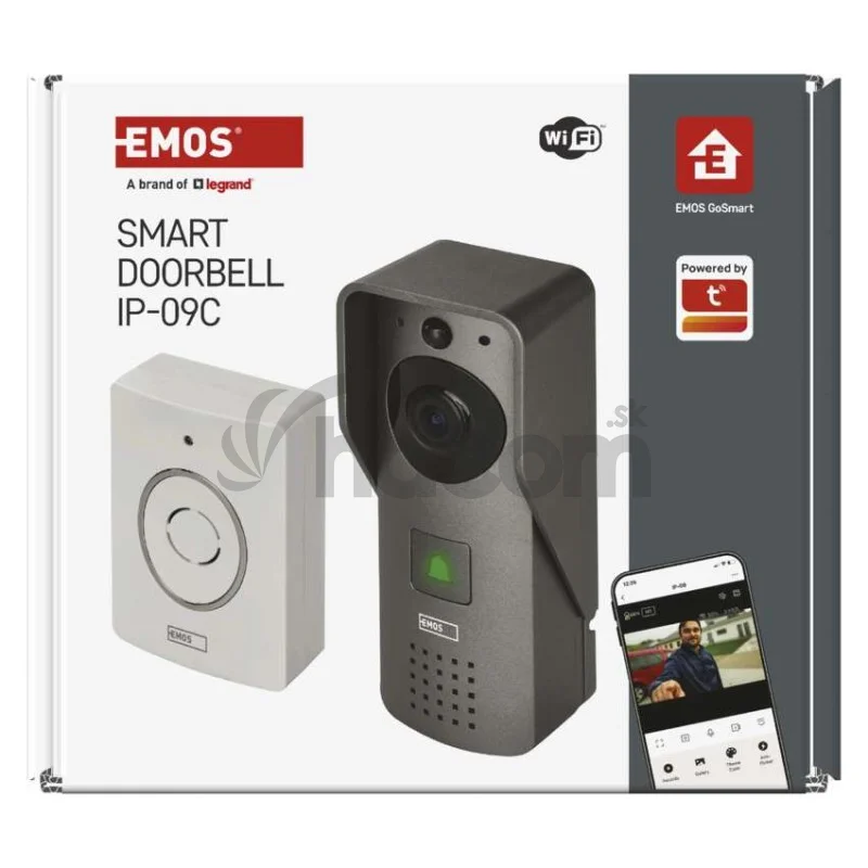 GoSmart Domový bezdrôtový videozvonček IP-09C s WiFi