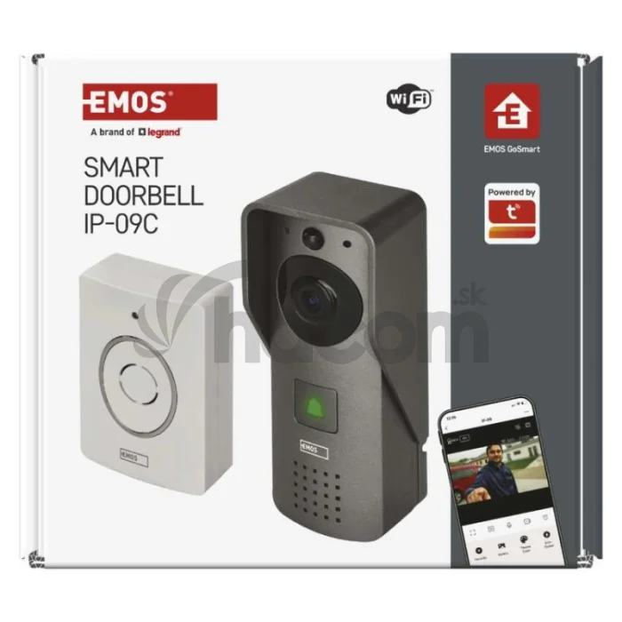 GoSmart Domový bezdrôtový videozvonček IP-09C s WiFi