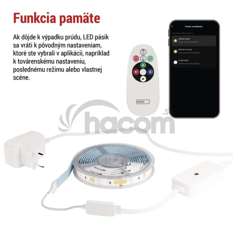 GoSmart LED pásik WiFi 2m, 11W, 750lm, RGB/CCT