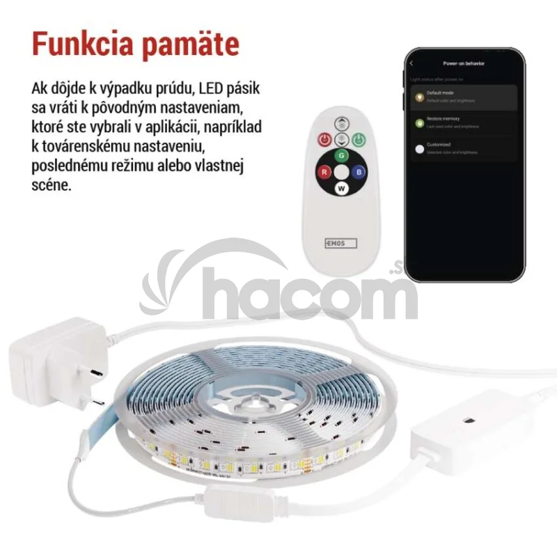 GoSmart LED pásik WiFi 5m, 21W, 1400lm, RGB/CCT