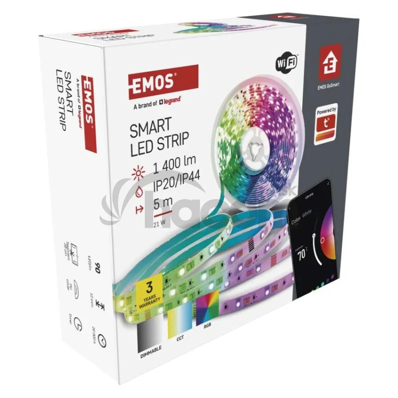 GoSmart LED pásik WiFi 5m, 21W, 1400lm, RGB/CCT