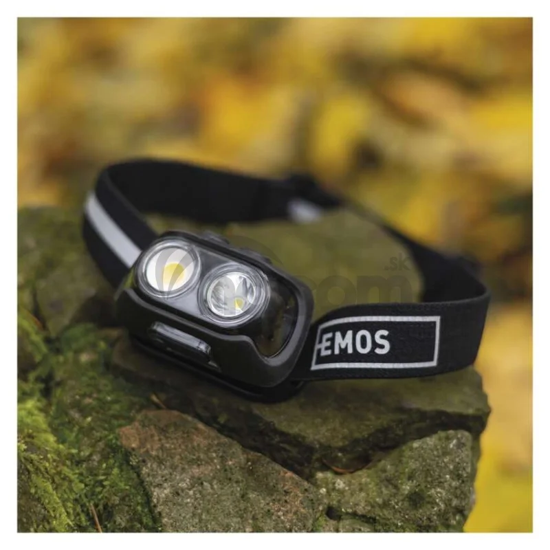 COB LED nabíjacia čelovka P3542, 500 lm, 130 m, Li-pol 1200 mAh