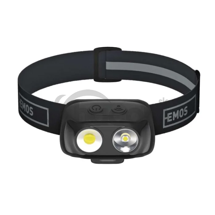 COB LED nabíjacia čelovka P3542, 500 lm, 130 m, Li-pol 1200 mAh