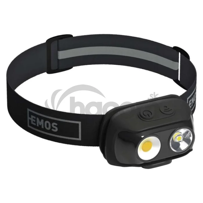 COB LED nabíjacia čelovka P3542, 500 lm, 130 m, Li-pol 1200 mAh