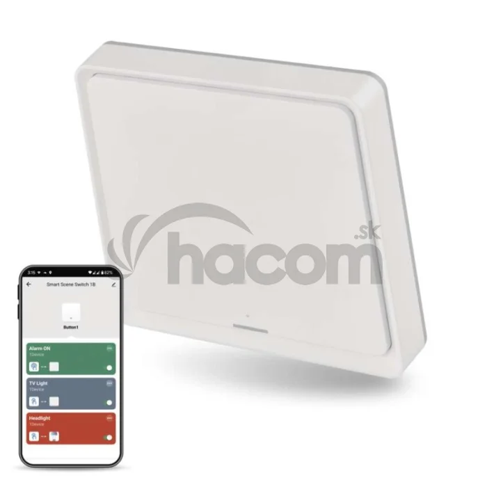 GoSmart Prenosný ovládač scén IP-2001ZW, ZigBee 3.0, 1-tlačidlový