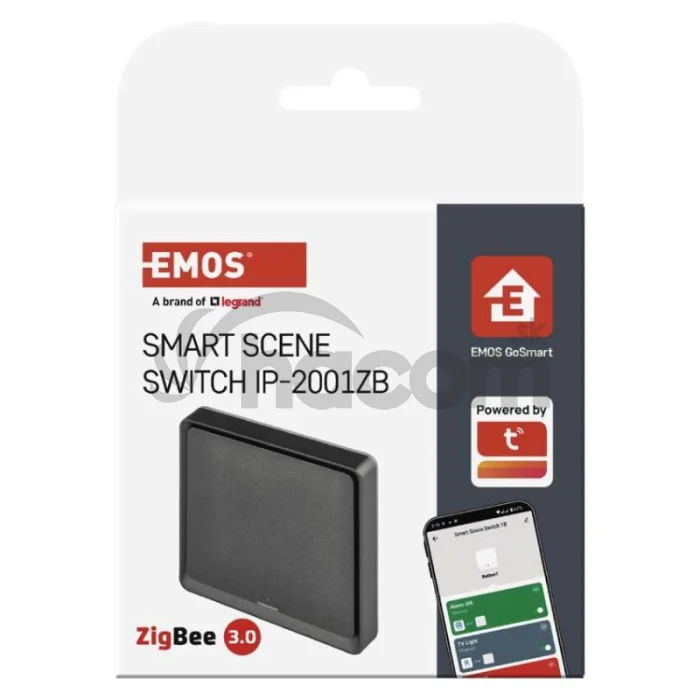 GoSmart Prenosný ovládač scén IP-2001ZB, ZigBee 3.0, 1-tlačidlový