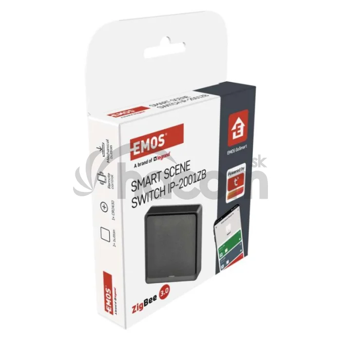 GoSmart Prenosný ovládač scén IP-2001ZB, ZigBee 3.0, 1-tlačidlový